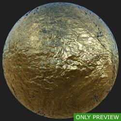 PBR Substance Material of Gold #4